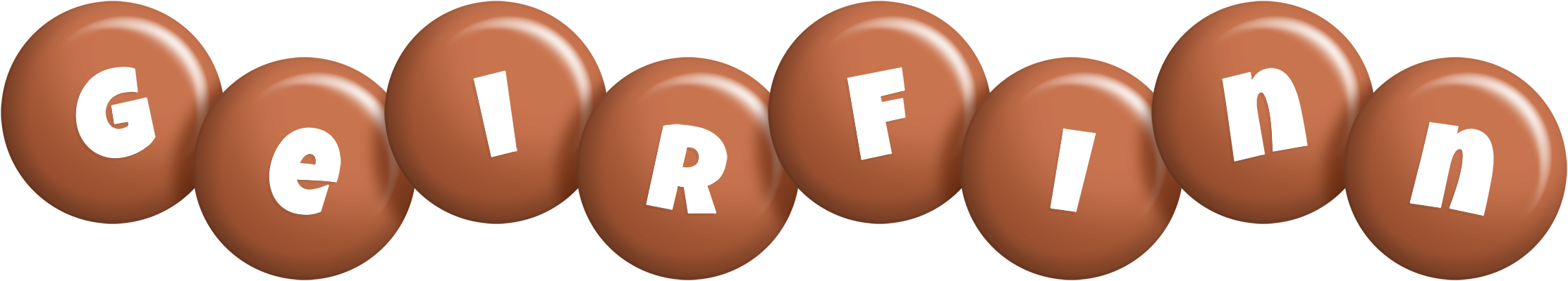 Geirfinn candy-brown logo