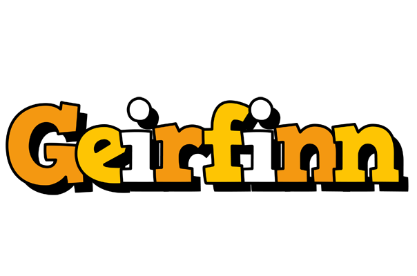 Geirfinn cartoon logo