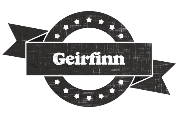 Geirfinn grunge logo