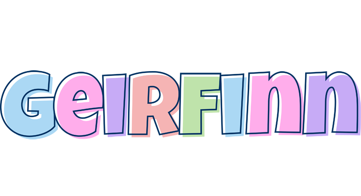 Geirfinn pastel logo