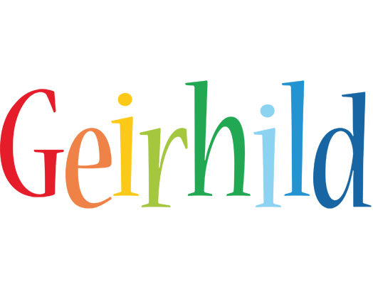 Geirhild birthday logo