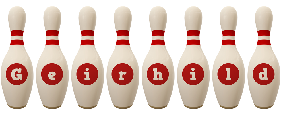Geirhild bowling-pin logo