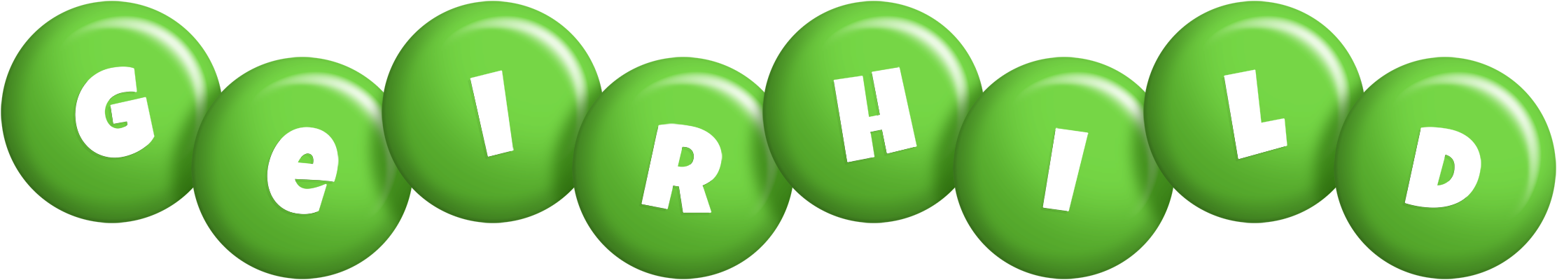 Geirhild candy-green logo