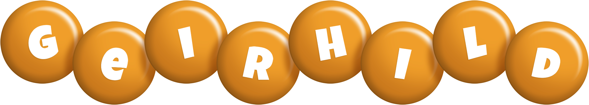 Geirhild candy-orange logo
