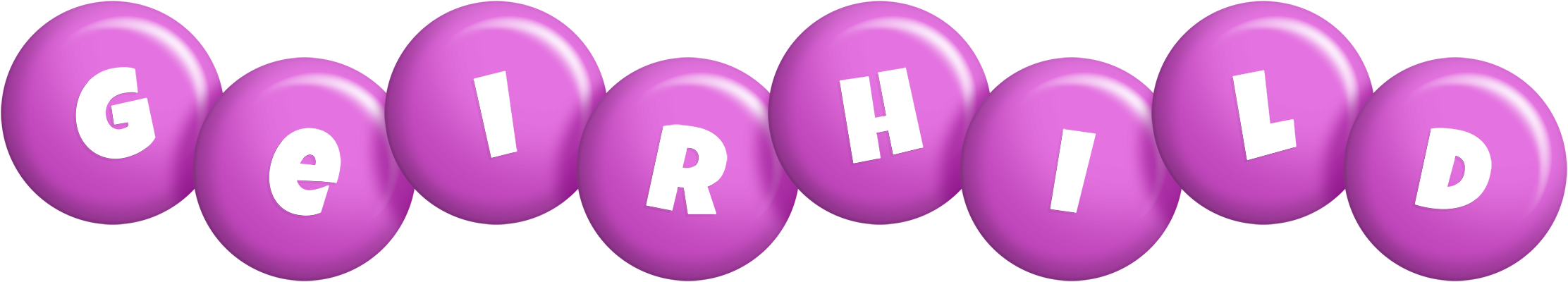 Geirhild candy-purple logo