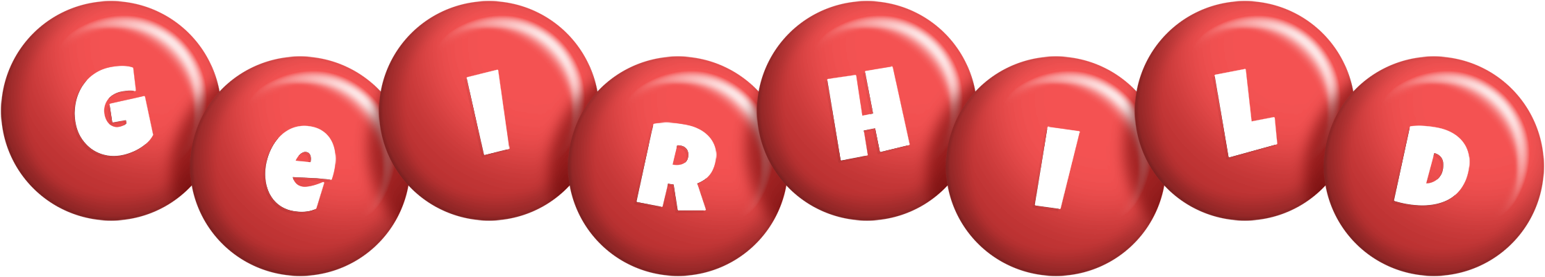 Geirhild candy-red logo