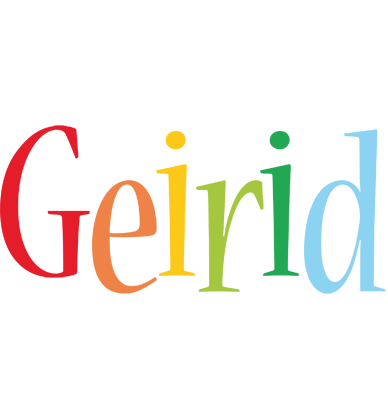 Geirid birthday logo