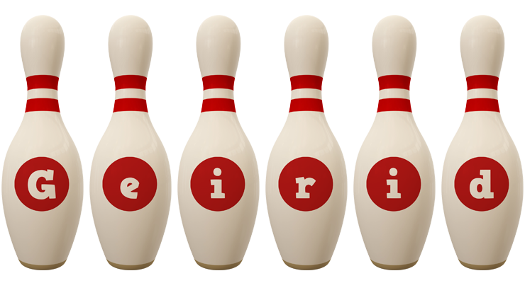 Geirid bowling-pin logo