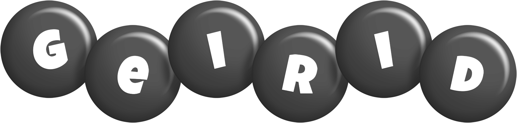 Geirid candy-black logo