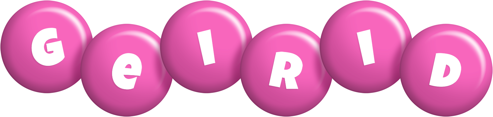 Geirid candy-pink logo