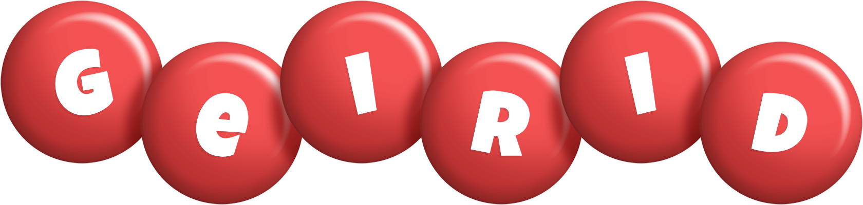 Geirid candy-red logo