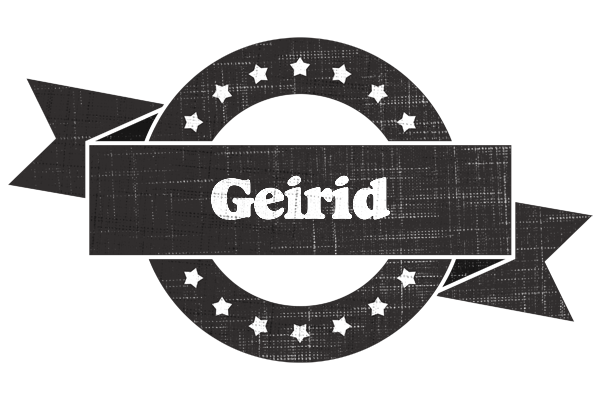 Geirid grunge logo