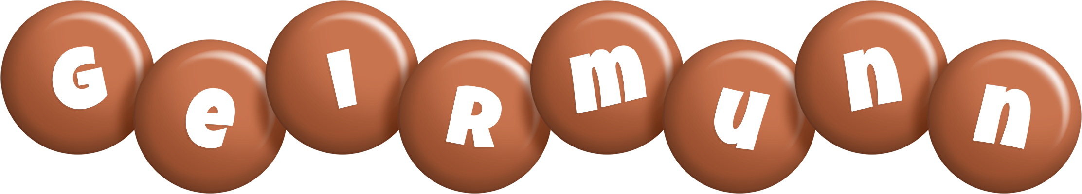 Geirmunn candy-brown logo