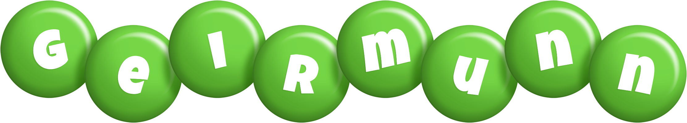 Geirmunn candy-green logo