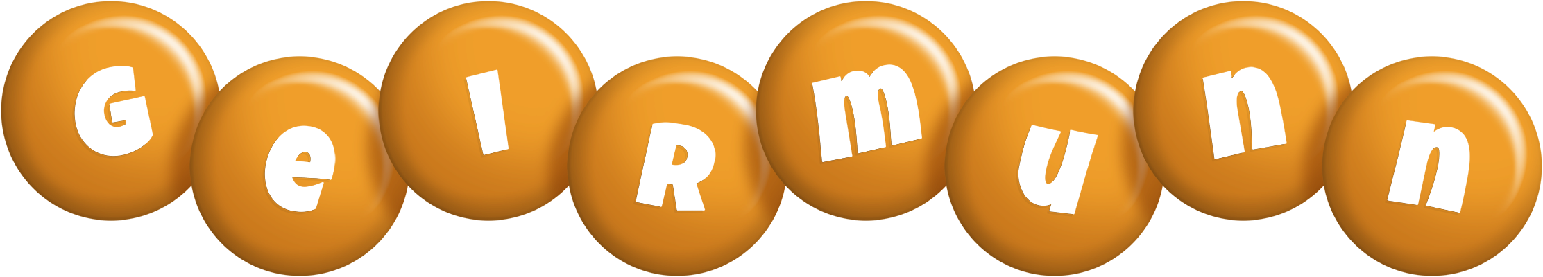 Geirmunn candy-orange logo