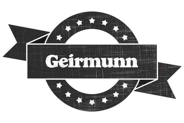 Geirmunn grunge logo