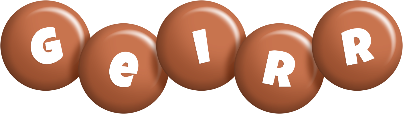 Geirr candy-brown logo