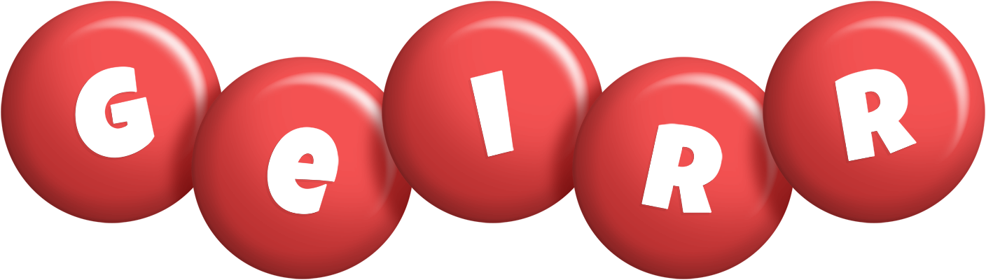 Geirr candy-red logo