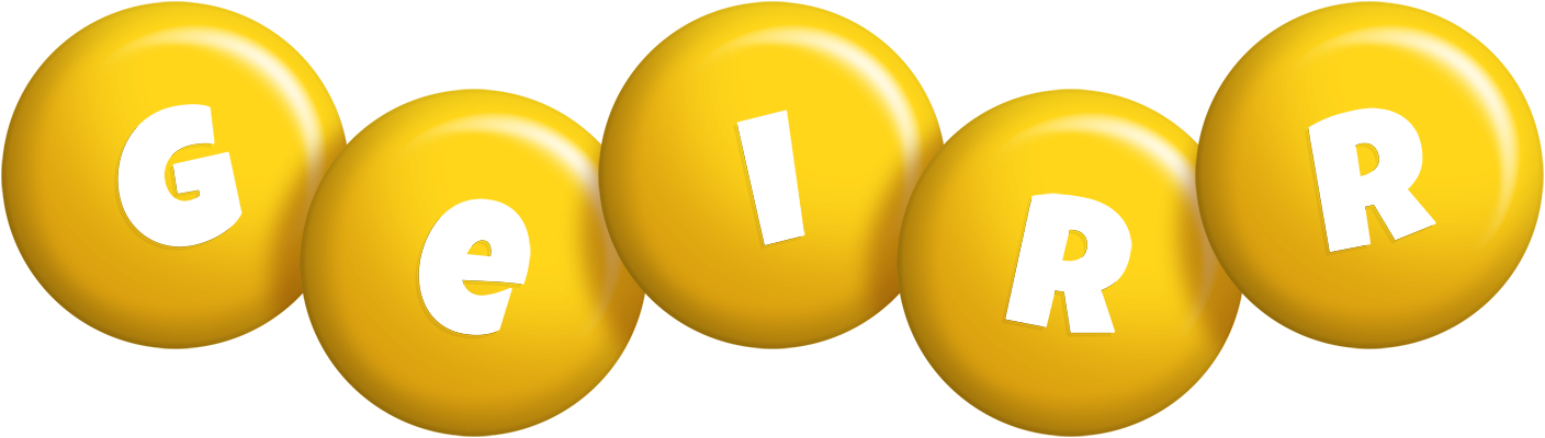 Geirr candy-yellow logo