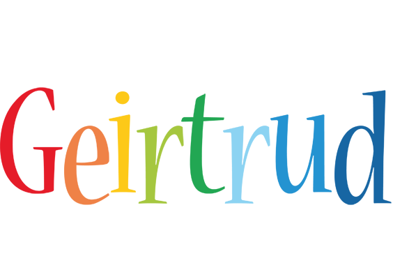 Geirtrud birthday logo