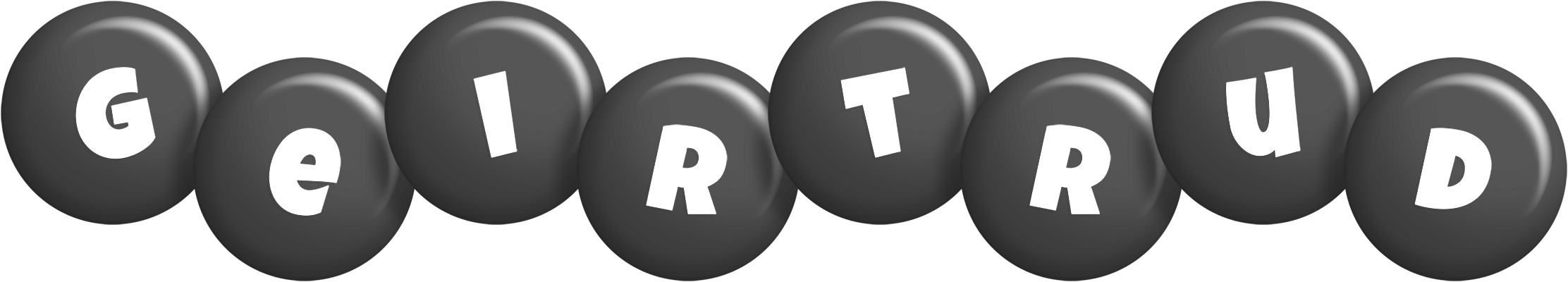 Geirtrud candy-black logo