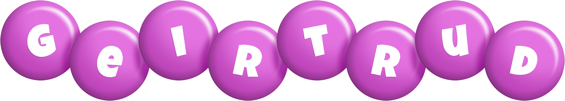Geirtrud candy-purple logo