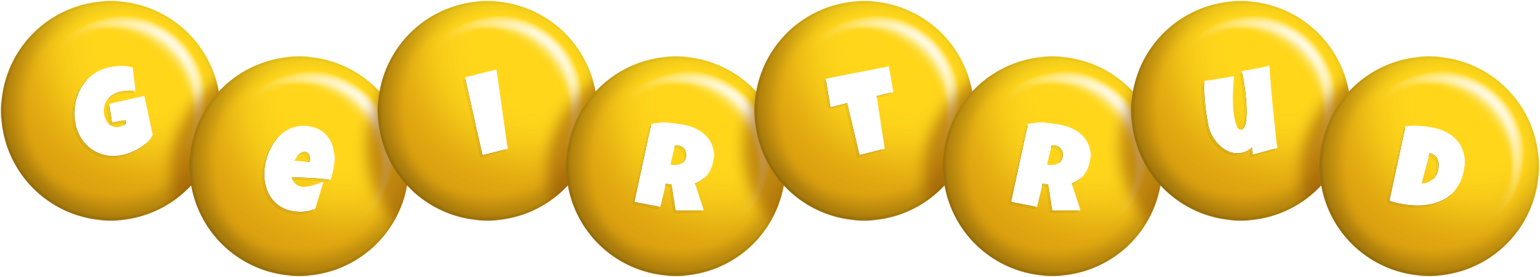 Geirtrud candy-yellow logo