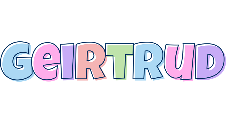 Geirtrud pastel logo