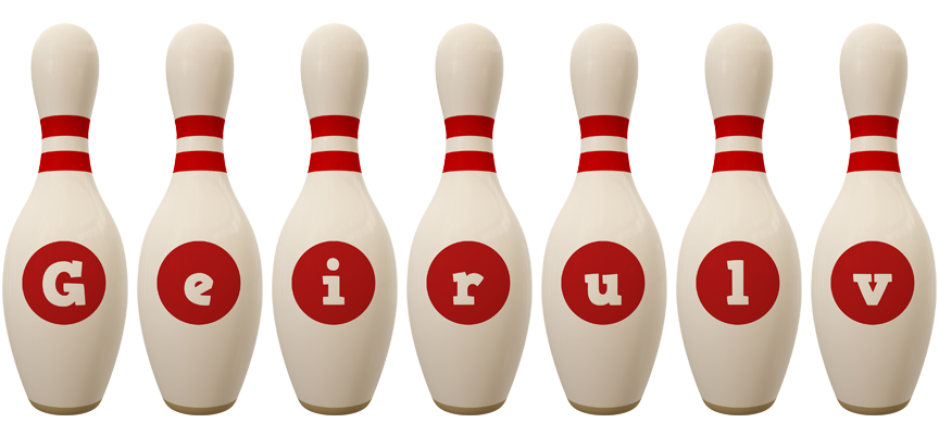 Geirulv bowling-pin logo
