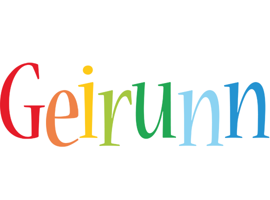 Geirunn birthday logo