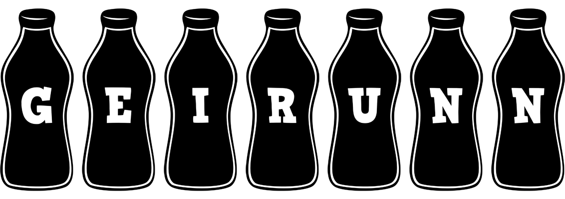 Geirunn bottle logo