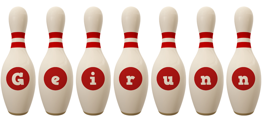 Geirunn bowling-pin logo