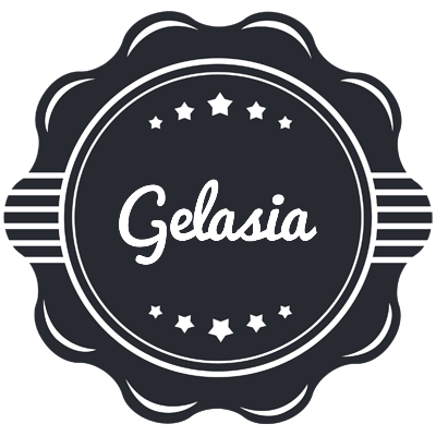 Gelasia badge logo