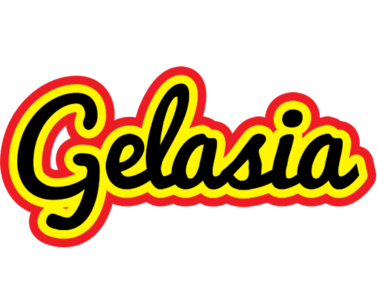 Gelasia flaming logo