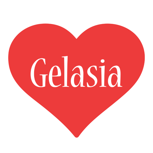 Gelasia love logo