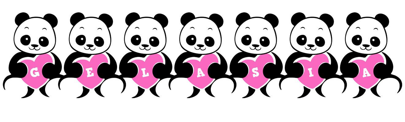 Gelasia love-panda logo