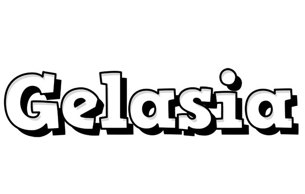 Gelasia snowing logo