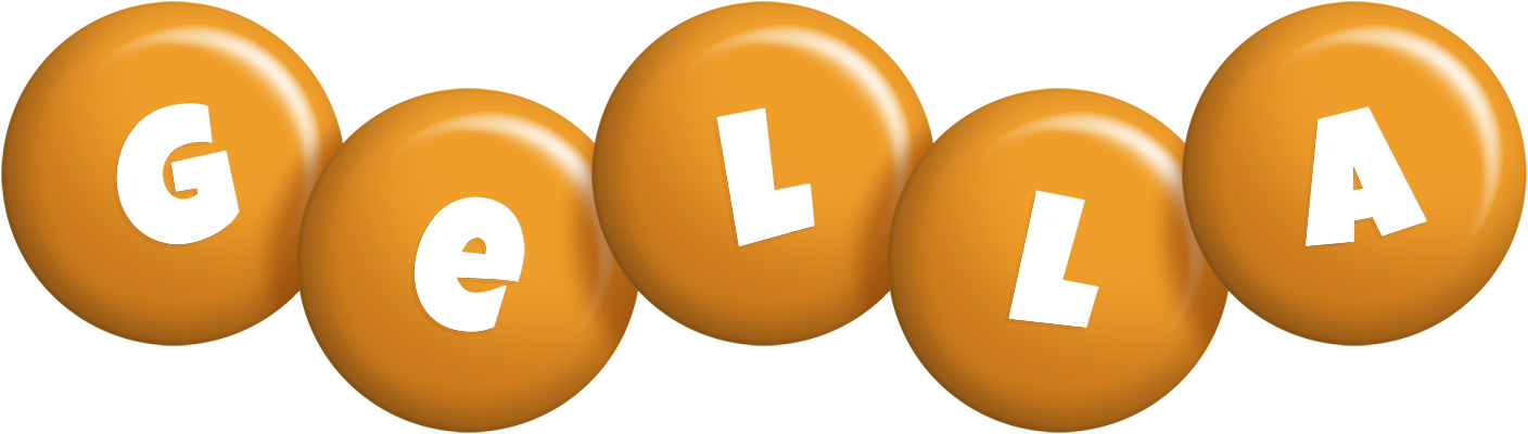 Gella candy-orange logo