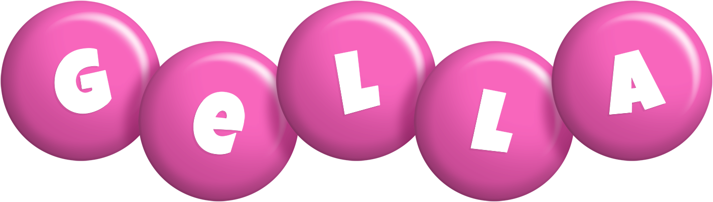 Gella candy-pink logo
