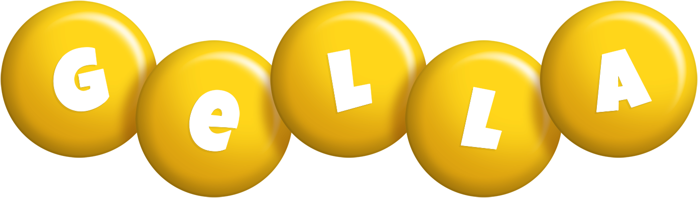 Gella candy-yellow logo