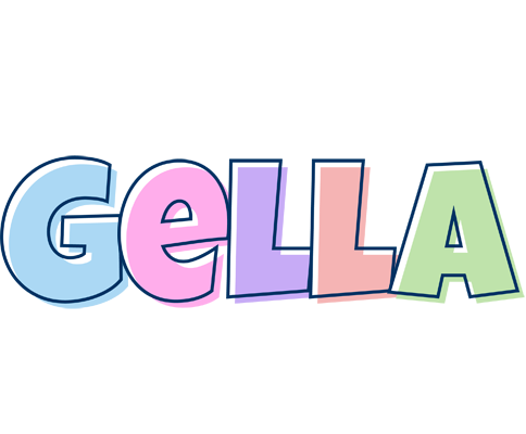 Gella pastel logo