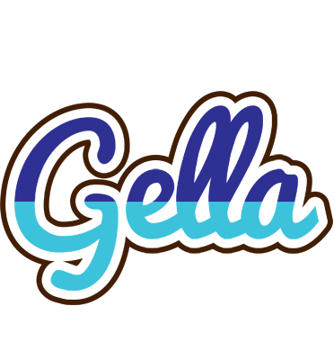 Gella raining logo