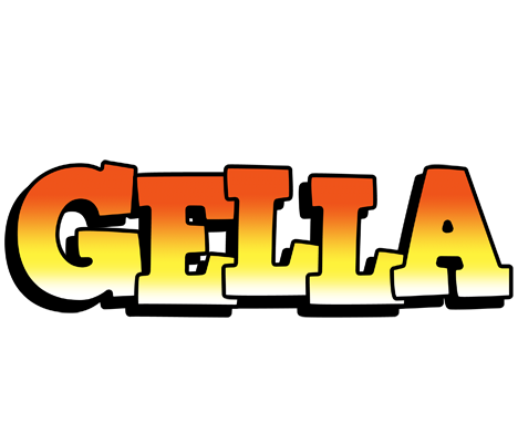 Gella sunset logo