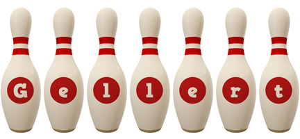 Gellert bowling-pin logo