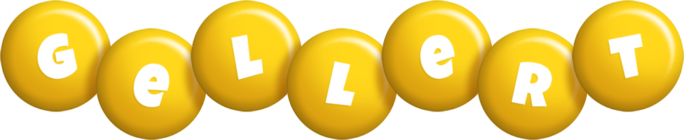 Gellert candy-yellow logo