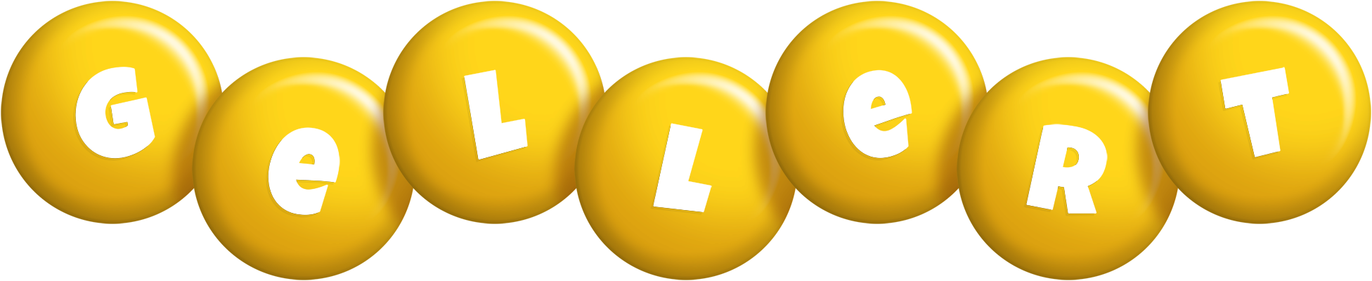 Gellert candy-yellow logo