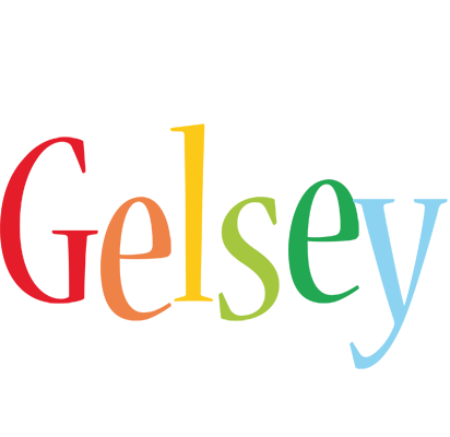 Gelsey birthday logo