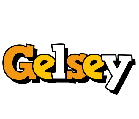 Gelsey cartoon logo