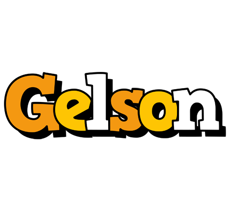 Gelson cartoon logo