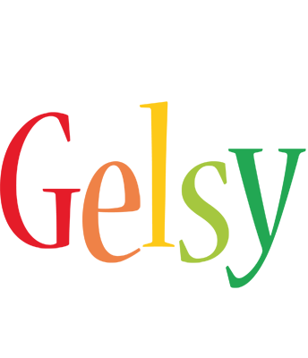 Gelsy birthday logo